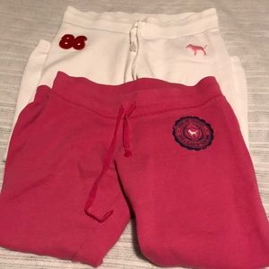 Victoria’s Secret Crop Sweatpants- Set of 2